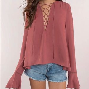 Tobi Lexi Lace Up Ladder Top